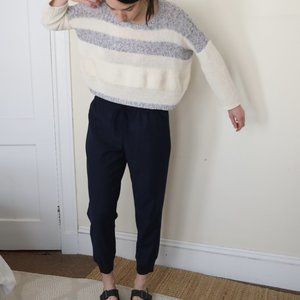 J. Crew Wool Jogger Slacks - Navy